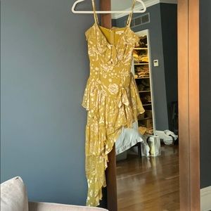 For Love and Lemons Cosmo Asymmetrical Dress